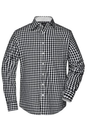 Hemd Herren Weiß/Schwarz – Men's Checked Shirt