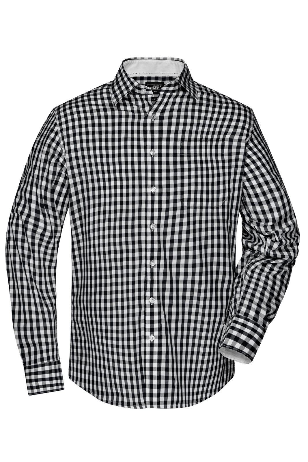 Hemd Herren Weiß/Schwarz – Men's Checked Shirt