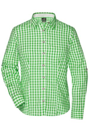 Hemd Damen Weiß/Grün – Ladies' Traditional Shirt