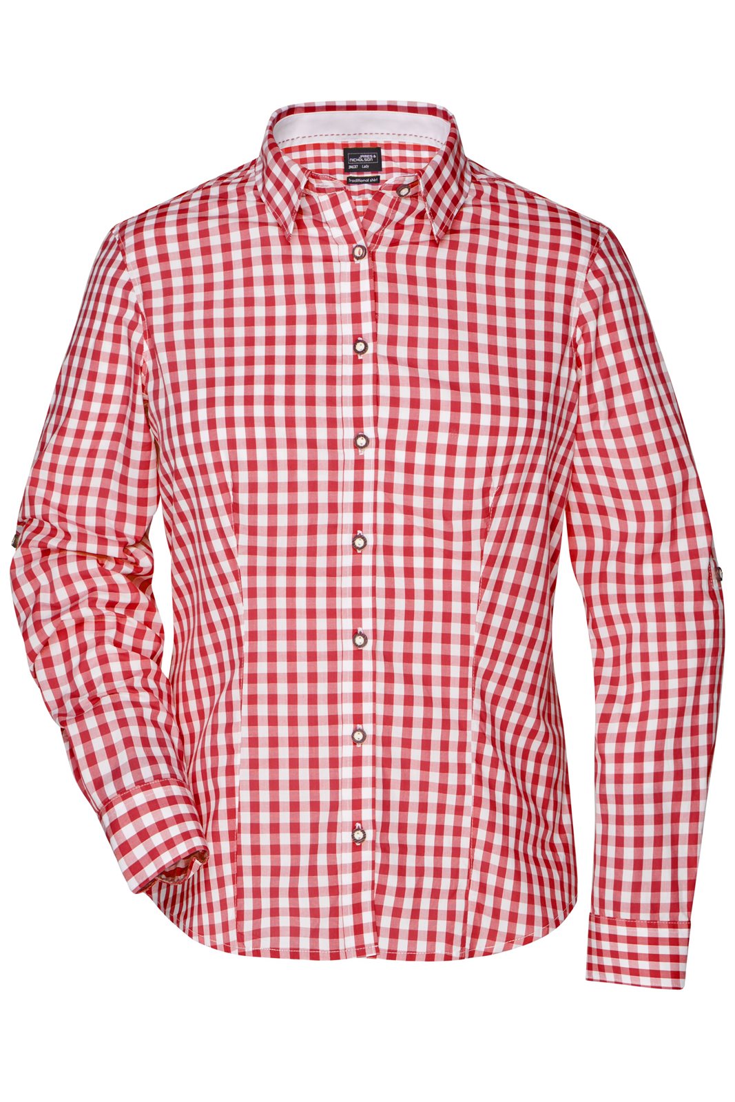 Hemd Damen Weiß/Rot – Ladies' Traditional Shirt