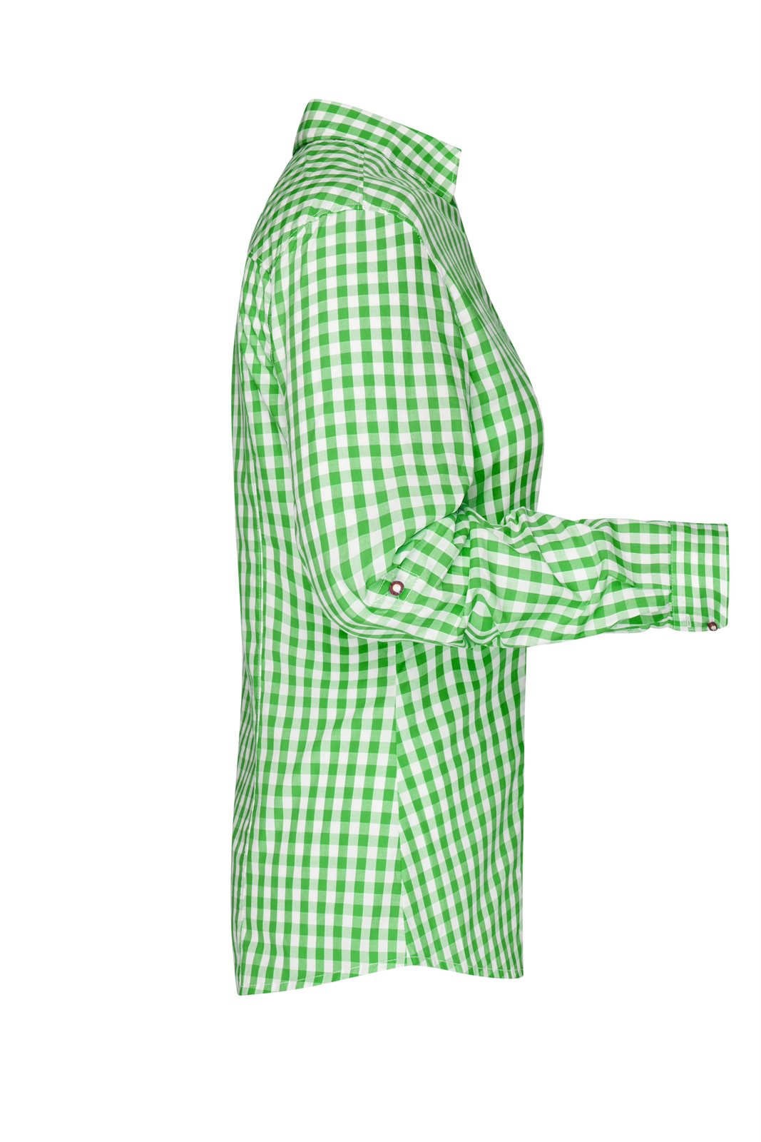 Hemd Damen Weiß/Grün – Ladies' Traditional Shirt, Detailansicht