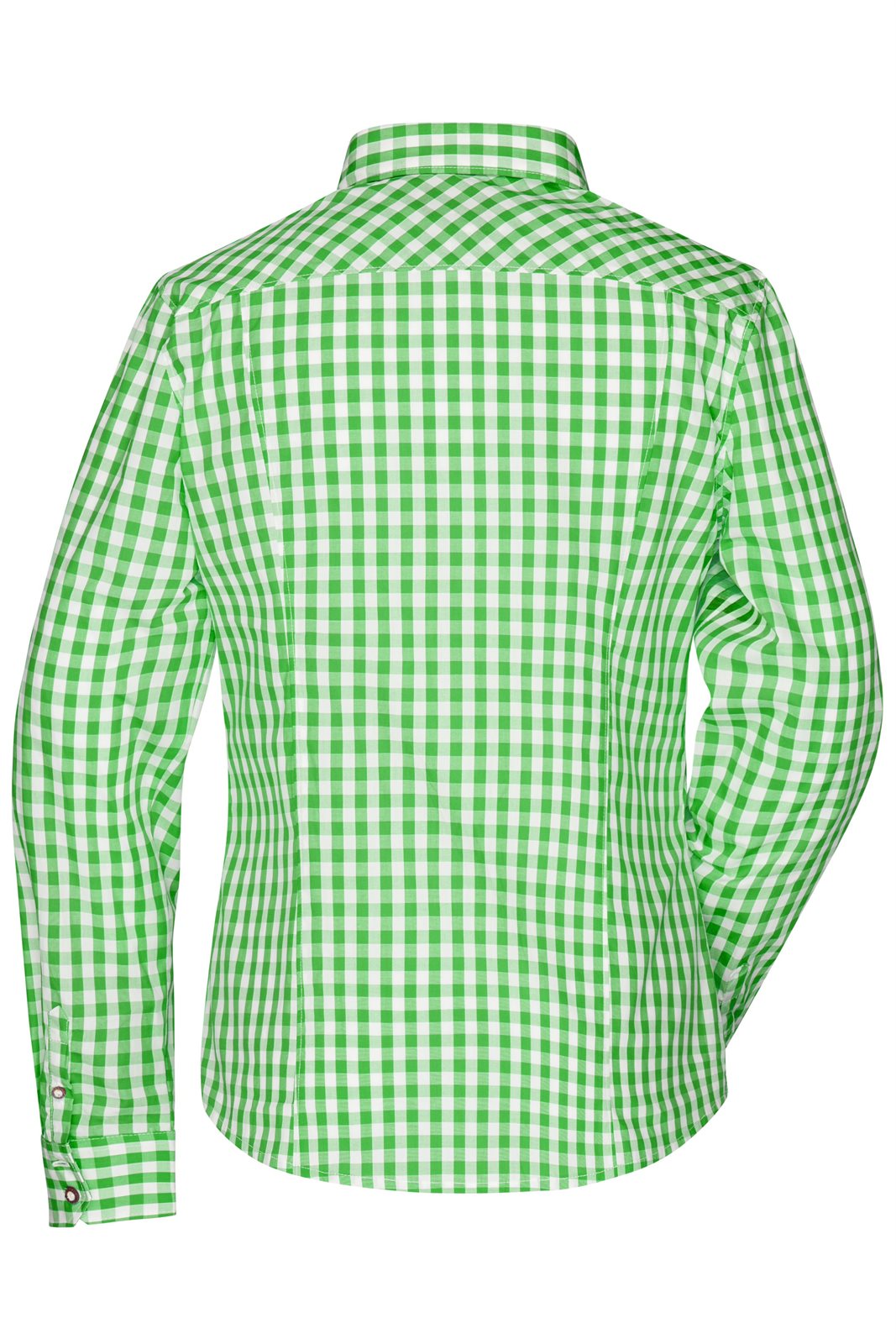 Hemd Damen Weiß/Grün – Ladies' Traditional Shirt, Detailansicht