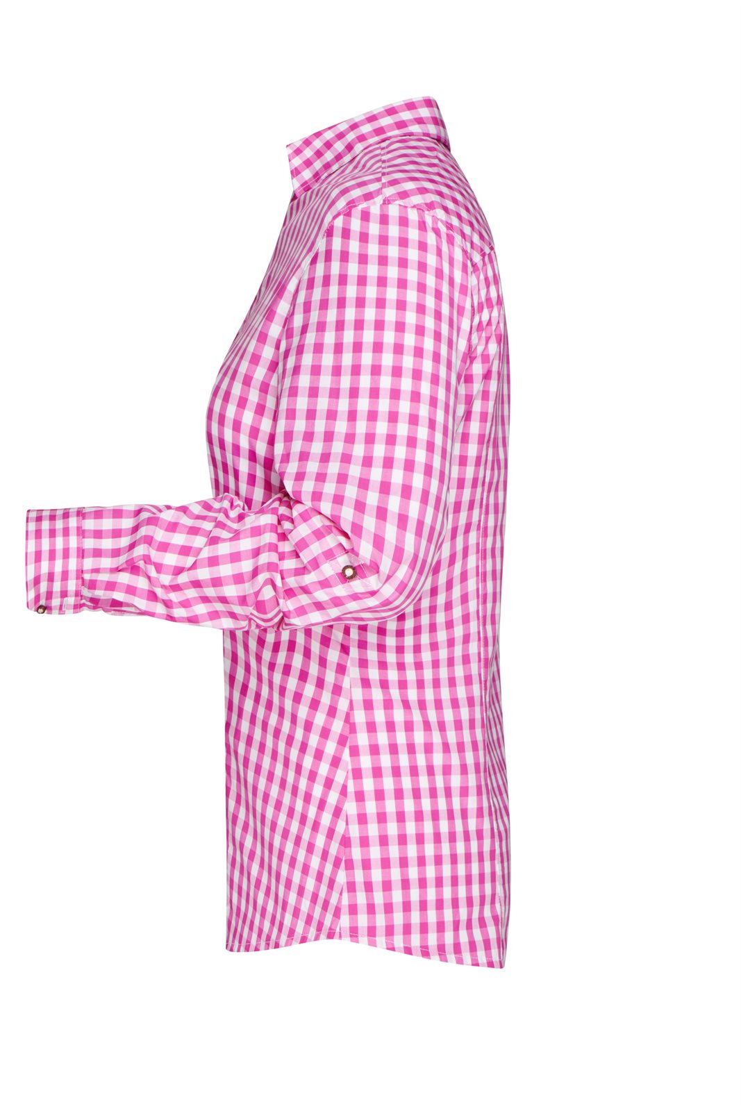 Hemd Damen Weiß/Lila – Ladies' Traditional Shirt, Detailansicht