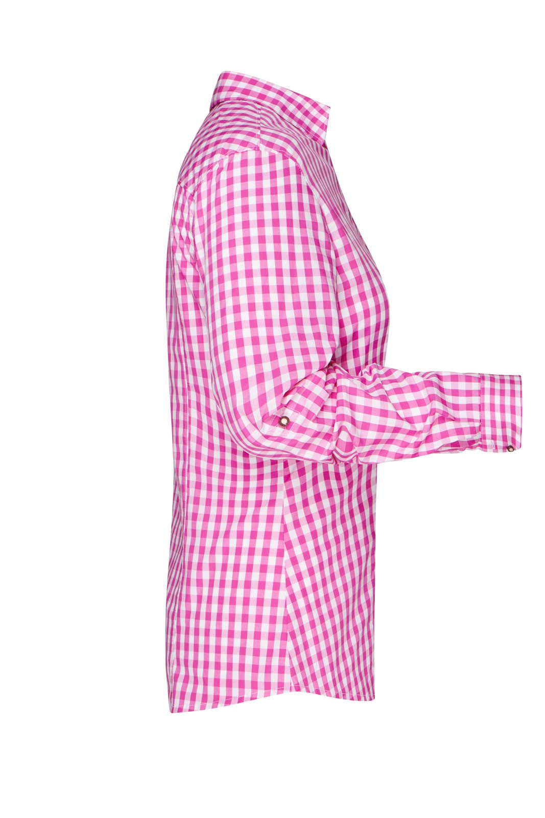 Hemd Damen Weiß/Lila – Ladies' Traditional Shirt, Detailansicht