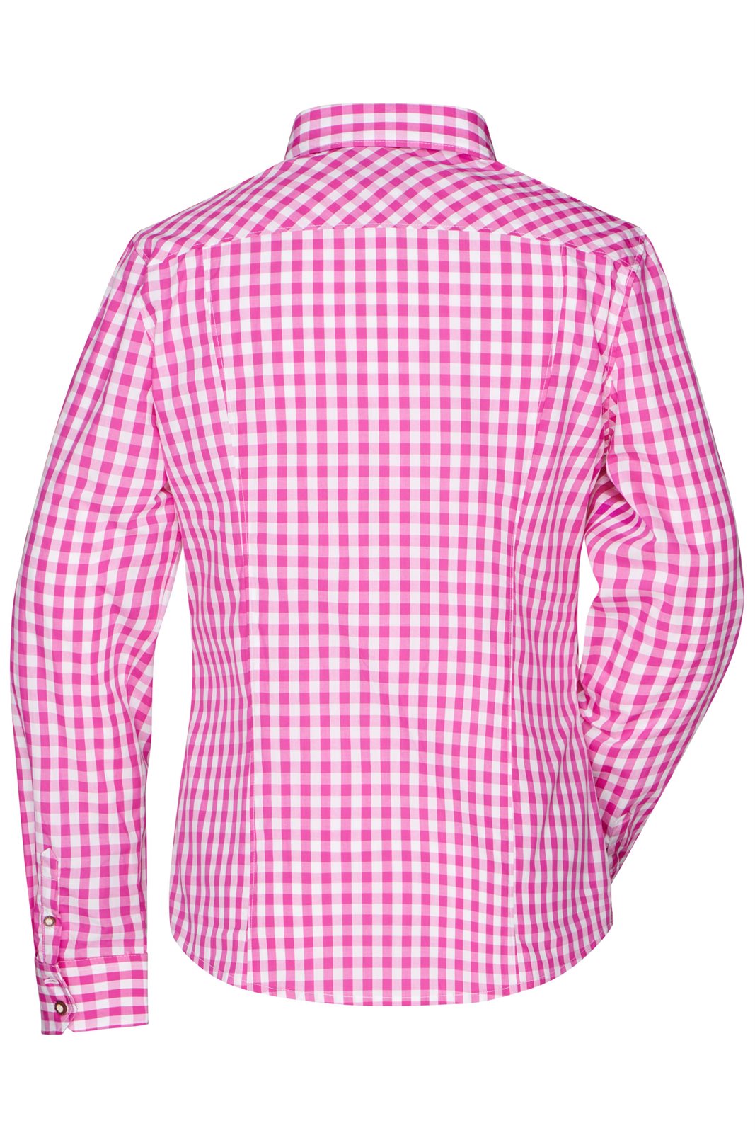 Hemd Damen Weiß/Lila – Ladies' Traditional Shirt, Detailansicht