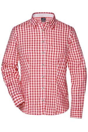 Hemd Damen Weiß/Grün – Ladies' Traditional Shirt
