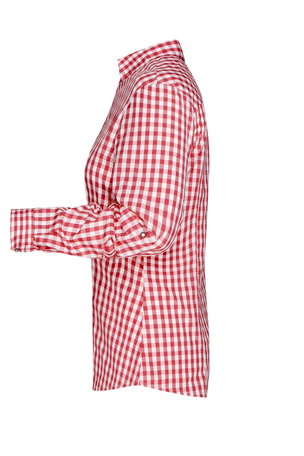 Hemd Damen Weiß/Rot – Ladies' Traditional Shirt, Detailansicht