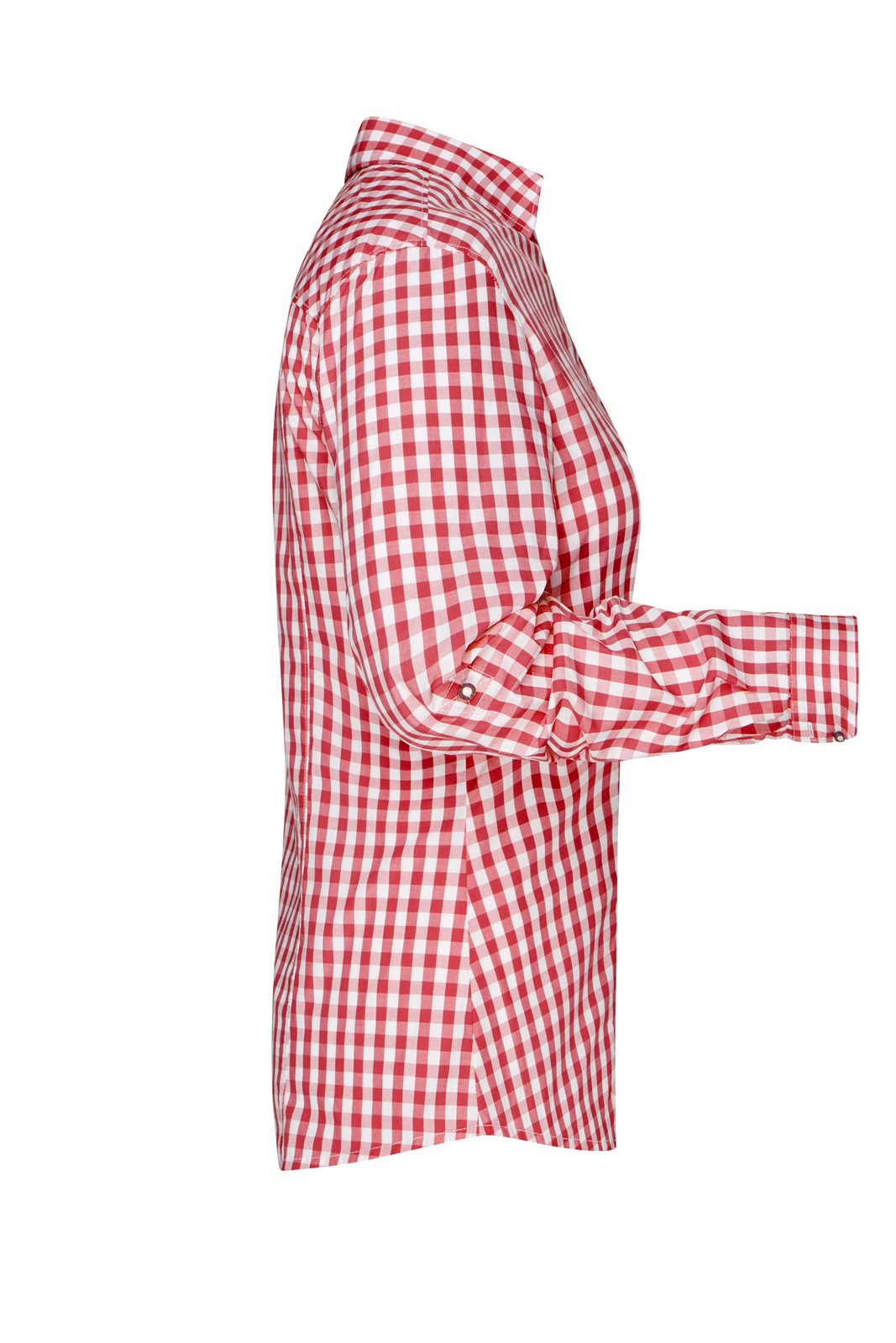 Hemd Damen Weiß/Rot – Ladies' Traditional Shirt, Detailansicht