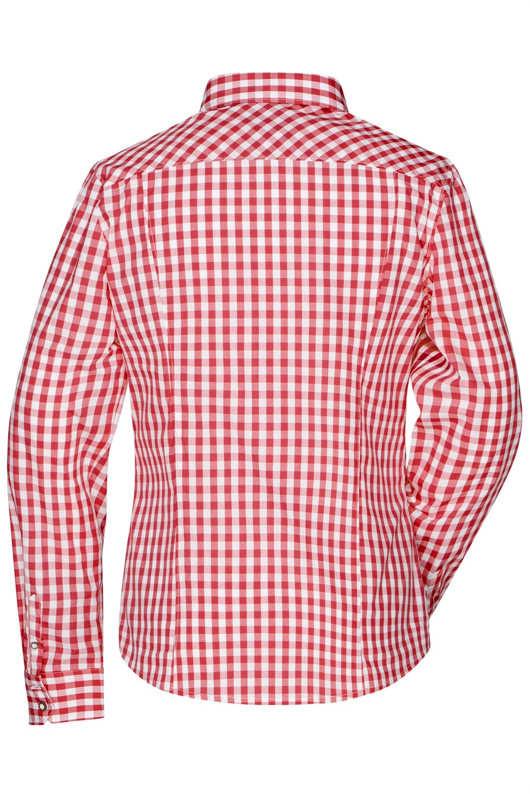 Hemd Damen Weiß/Rot – Ladies' Traditional Shirt, Detailansicht