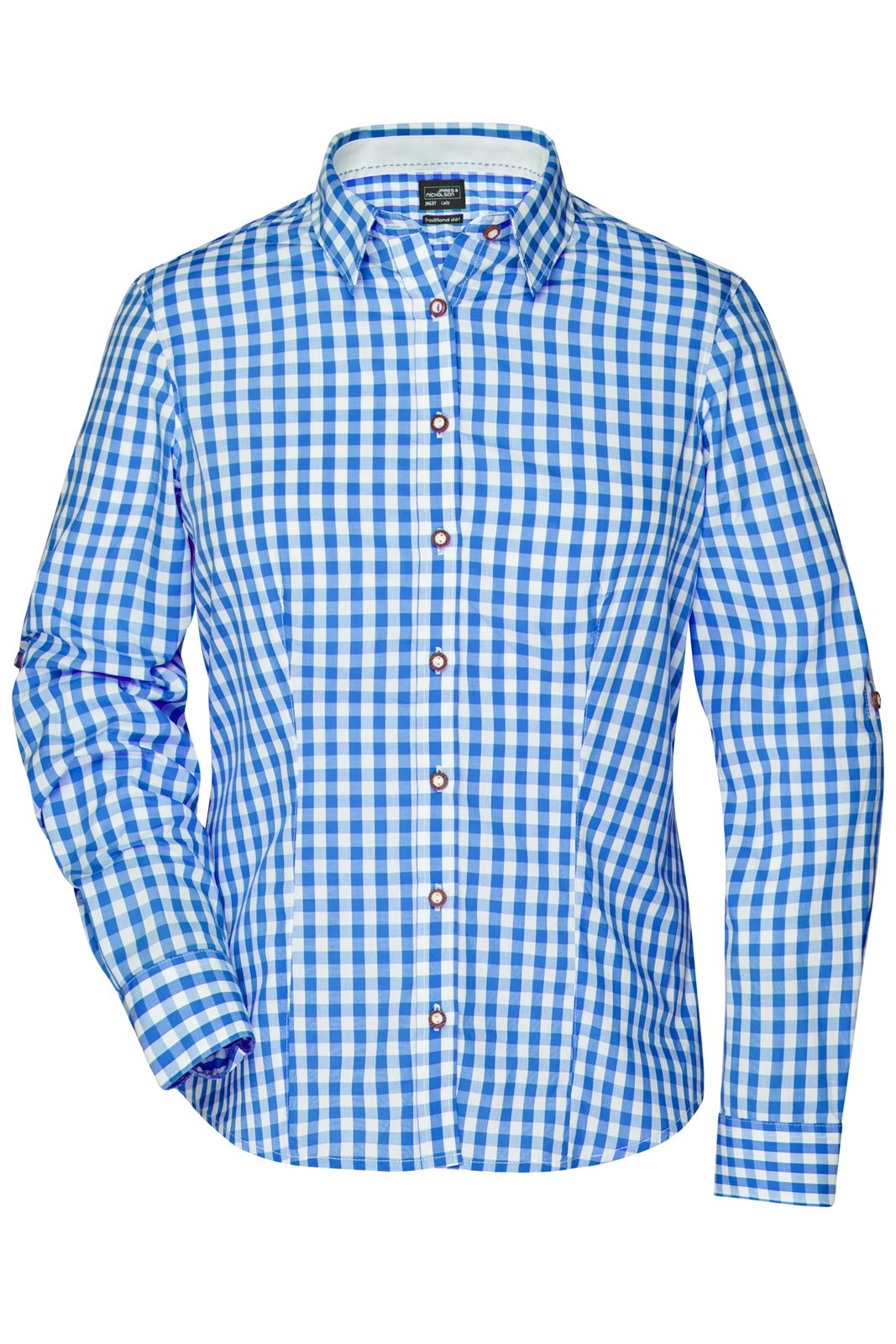Hemd Damen Weiß/Blau – Ladies' Traditional Shirt