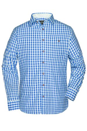 Hemd Herren Weiß/Grün – Men's Traditional Shirt
