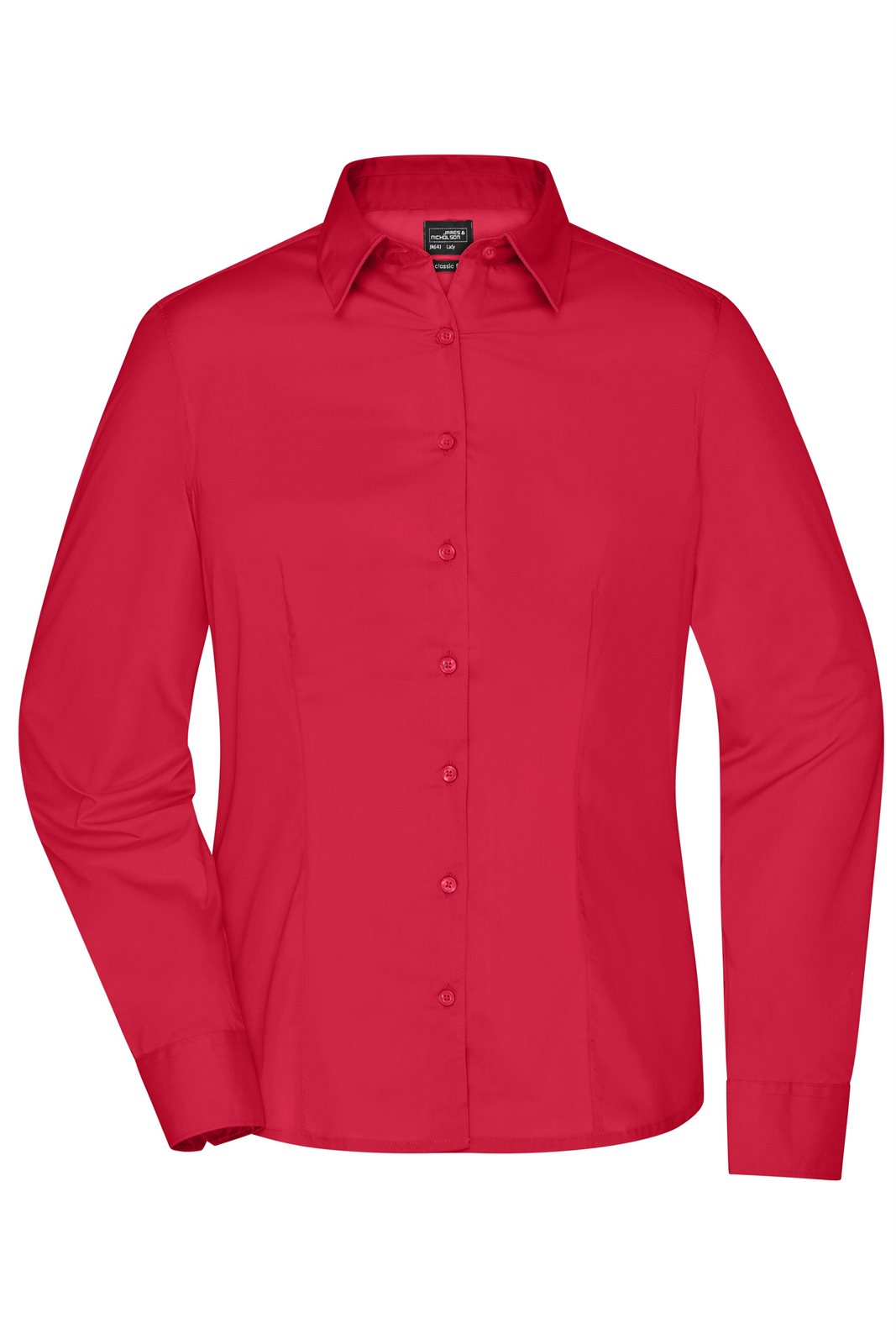 Hemd Damen Rot – Ladies' Business Shirt Long-Sleeved