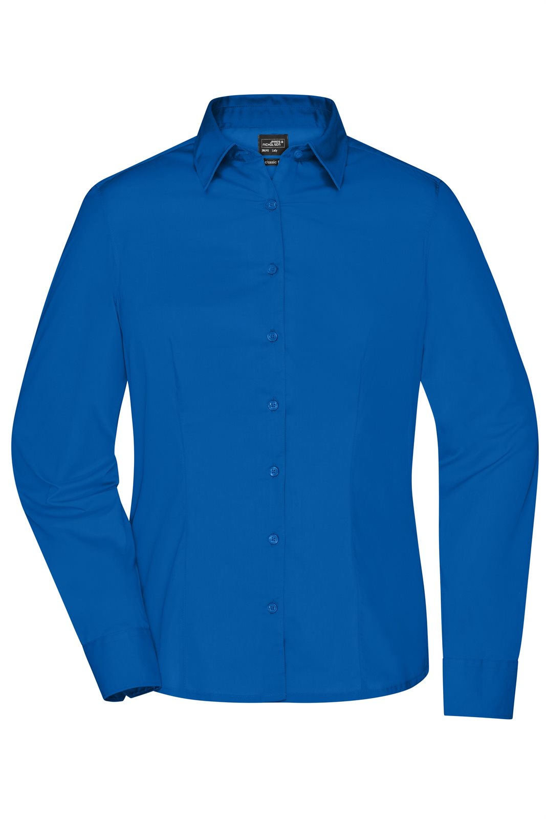 Hemd Damen Blau – Ladies' Business Shirt Long-Sleeved