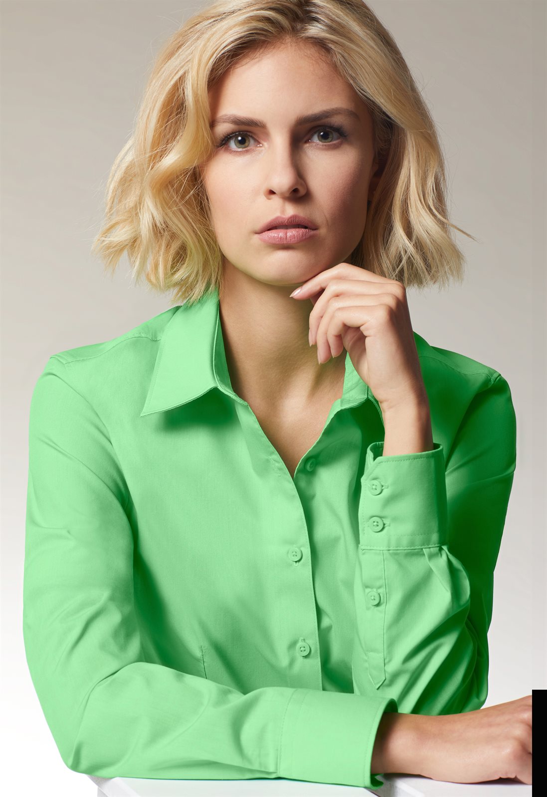 Hemd Damen – Ladies' Business Shirt Long-Sleeved, Detailansicht