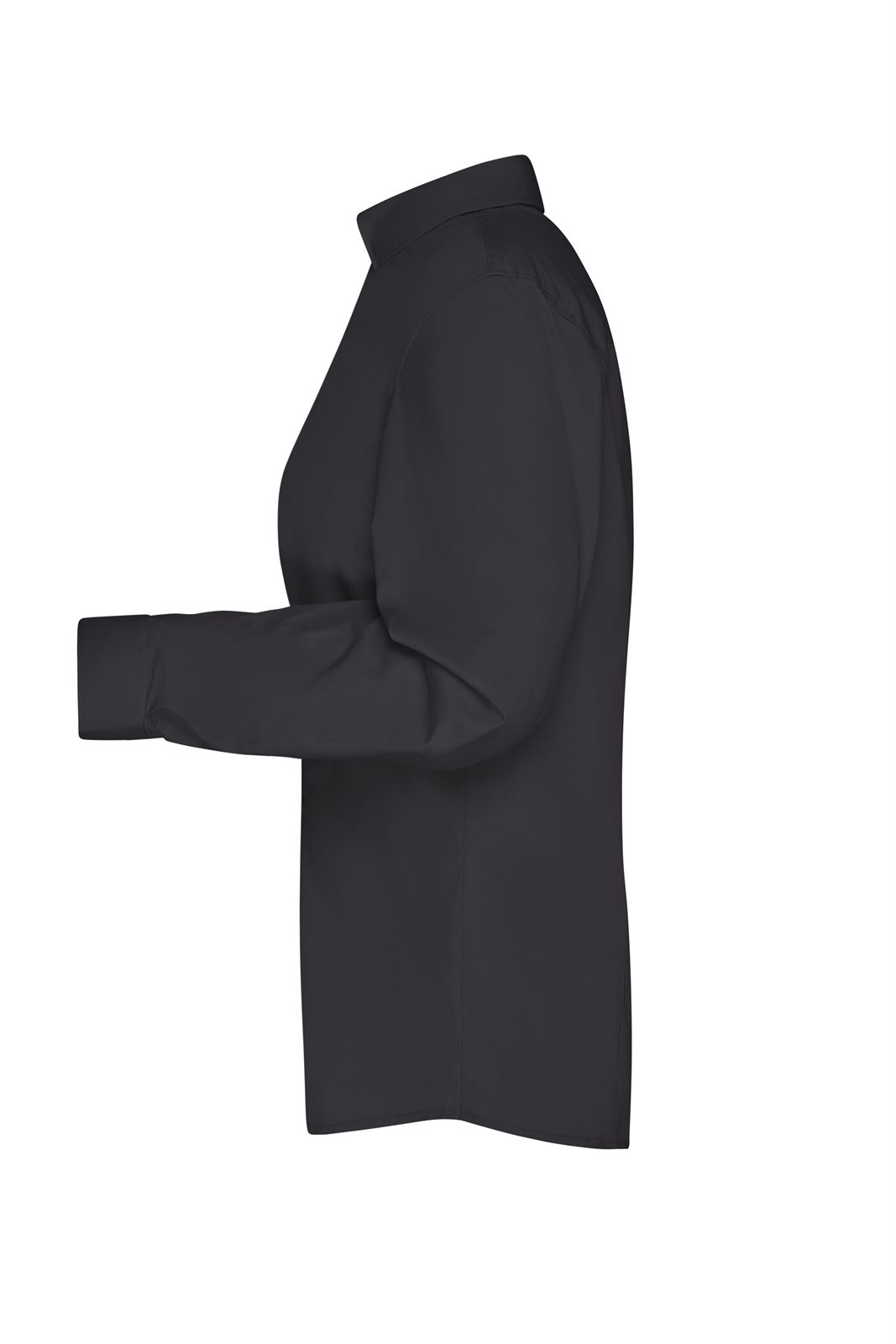 Hemd Damen Schwarz – Ladies' Business Shirt Long-Sleeved, Detailansicht