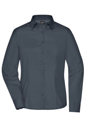 Hemd Damen Schwarz – Ladies' Business Shirt Long-Sleeved