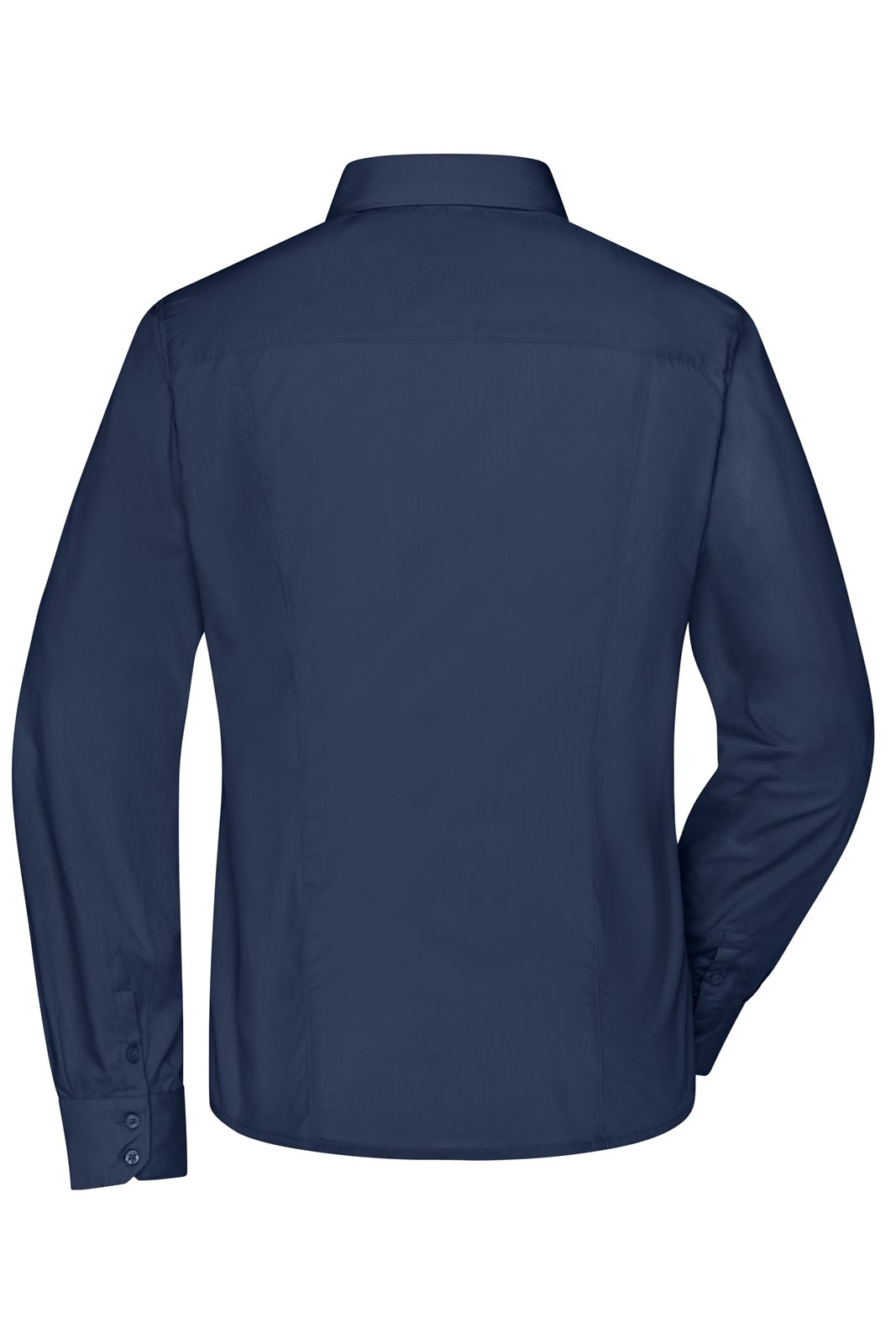 Hemd Damen Blau – Ladies' Business Shirt Long-Sleeved, Detailansicht