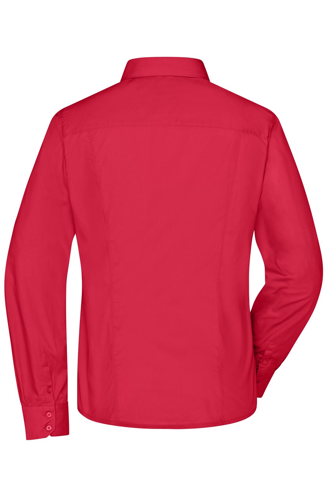 Hemd Damen Rot – Ladies' Business Shirt Long-Sleeved, Detailansicht