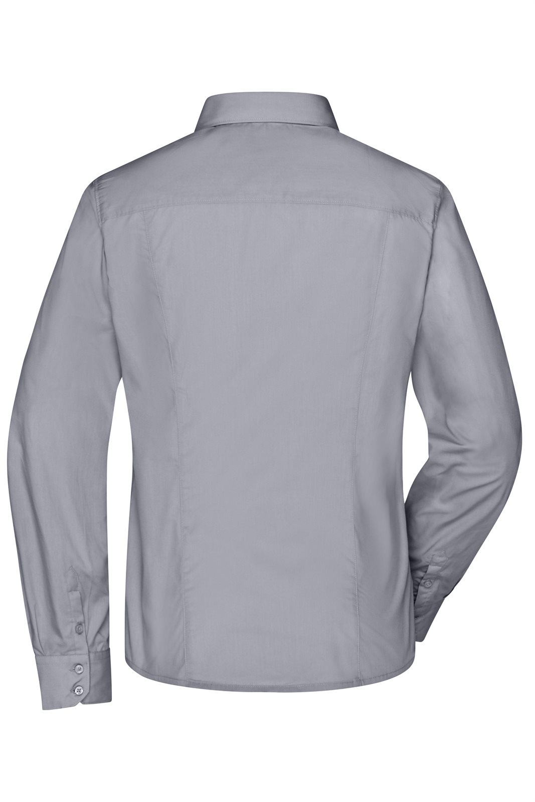 Hemd Damen Grau – Ladies' Business Shirt Long-Sleeved, Detailansicht