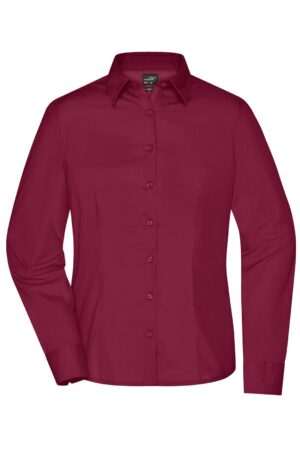 Hemd Damen Schwarz – Ladies' Business Shirt Long-Sleeved