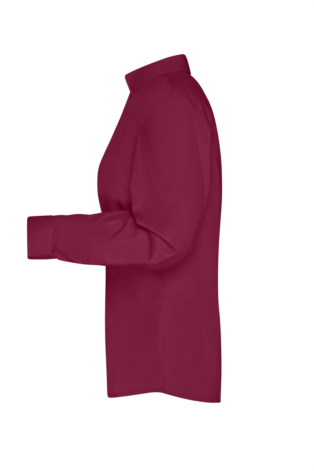 Hemd Damen Rot/Weinrot – Ladies' Business Shirt Long-Sleeved, Detailansicht