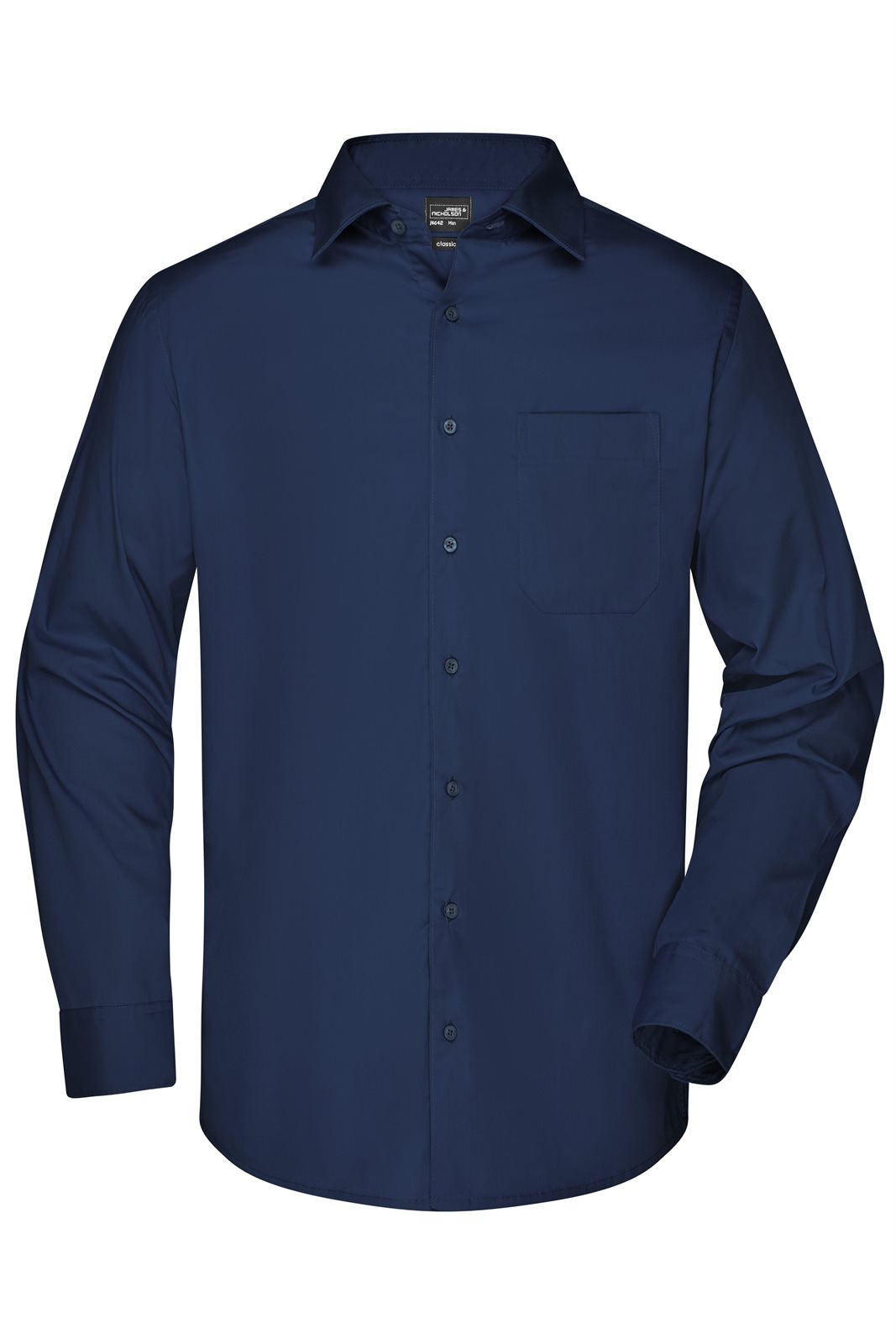 Hemd Herren Blau – Men's Business Shirt Long-Sleeved