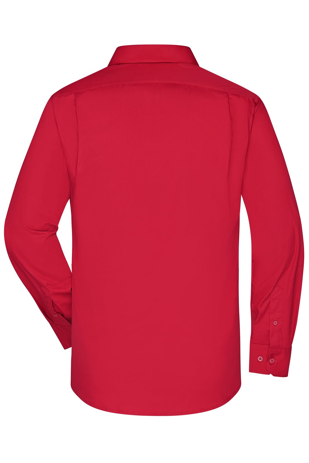 Hemd Herren Rot – Men's Business Shirt Long-Sleeved, Detailansicht