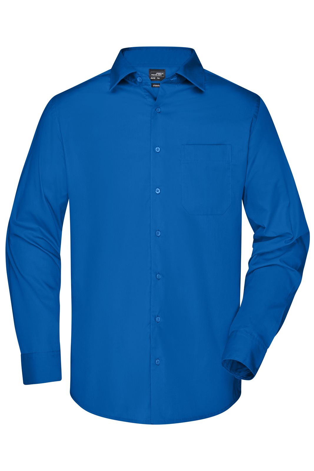 Hemd Herren Blau – Men's Business Shirt Long-Sleeved