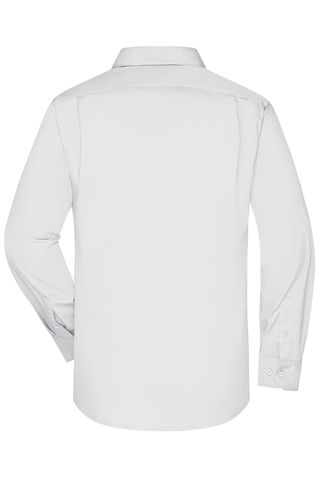 Hemd Herren Weiß – Men's Business Shirt Long-Sleeved, Detailansicht