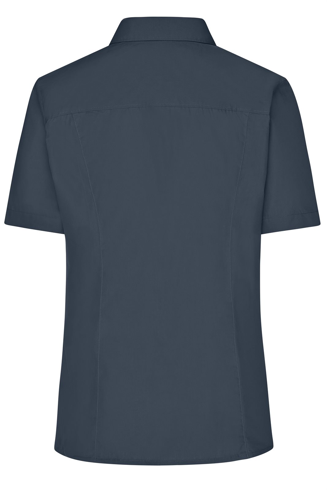 Hemd Damen Grau – Ladies' Business Shirt Short-Sleeved, Detailansicht