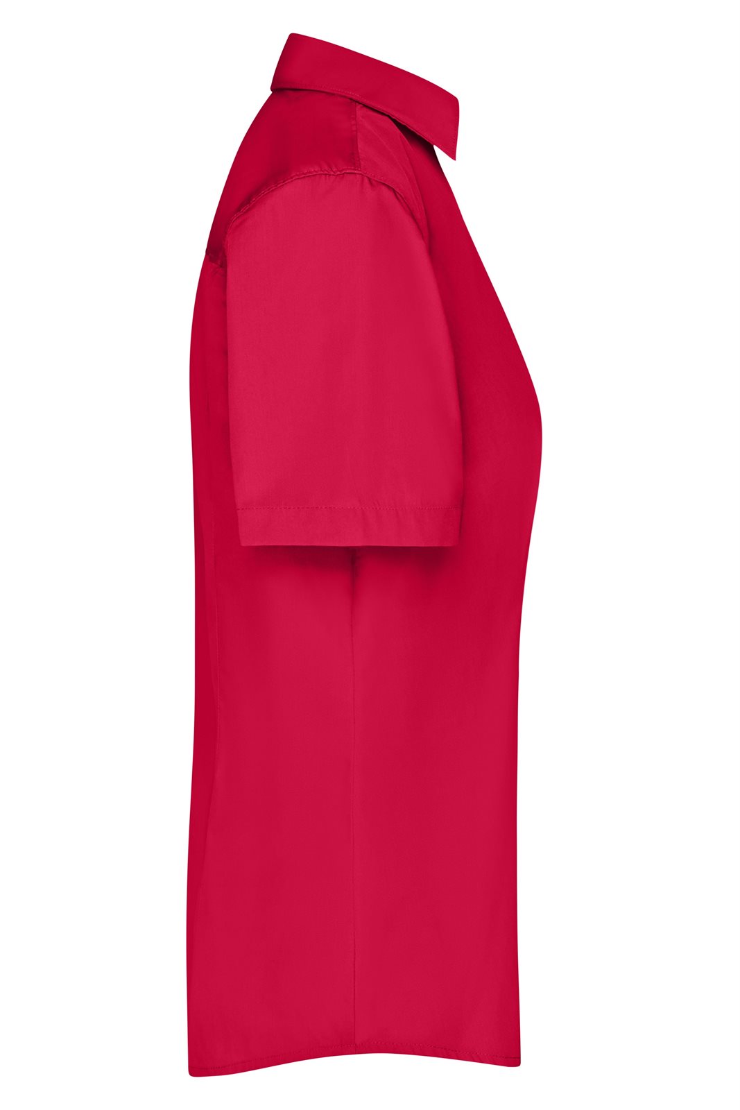 Hemd Damen Rot – Ladies' Business Shirt Short-Sleeved, Detailansicht