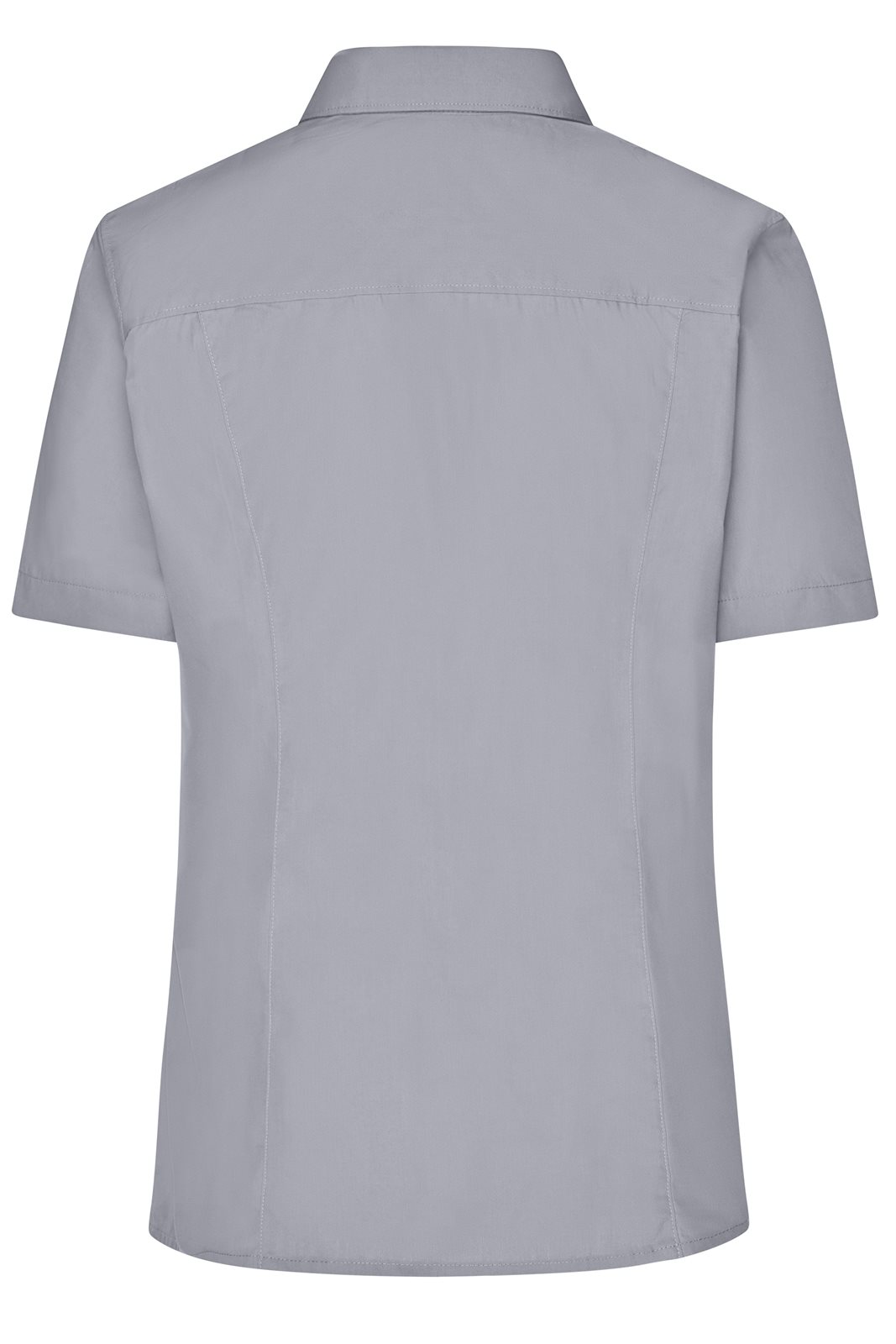 Hemd Damen Grau – Ladies' Business Shirt Short-Sleeved, Detailansicht