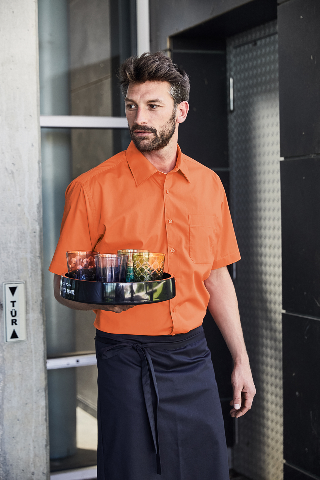Hemd Herren – Men's Business Shirt Short-Sleeved, Detailansicht