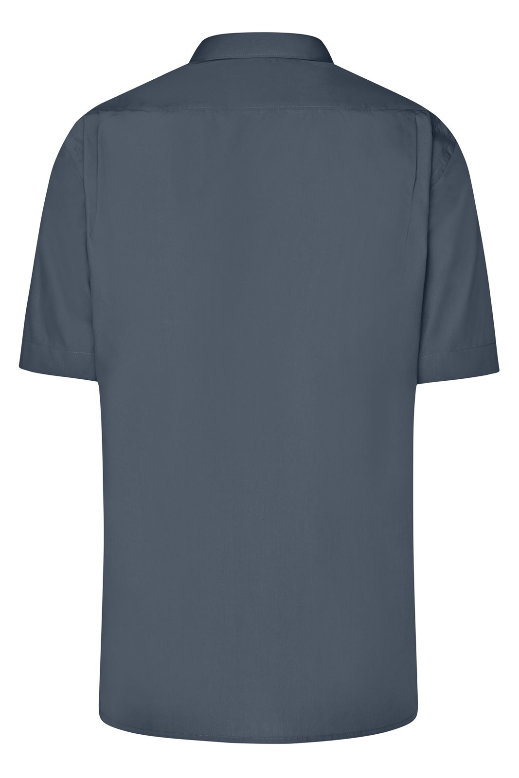 Hemd Herren Grau – Men's Business Shirt Short-Sleeved, Detailansicht