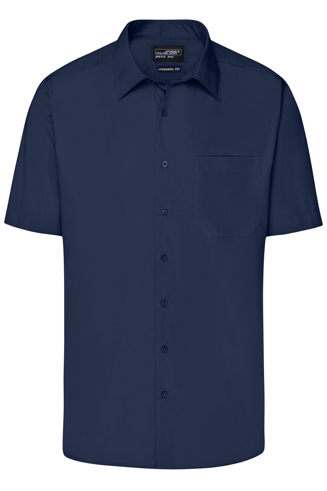Hemd Herren Blau – Men's Business Shirt Short-Sleeved