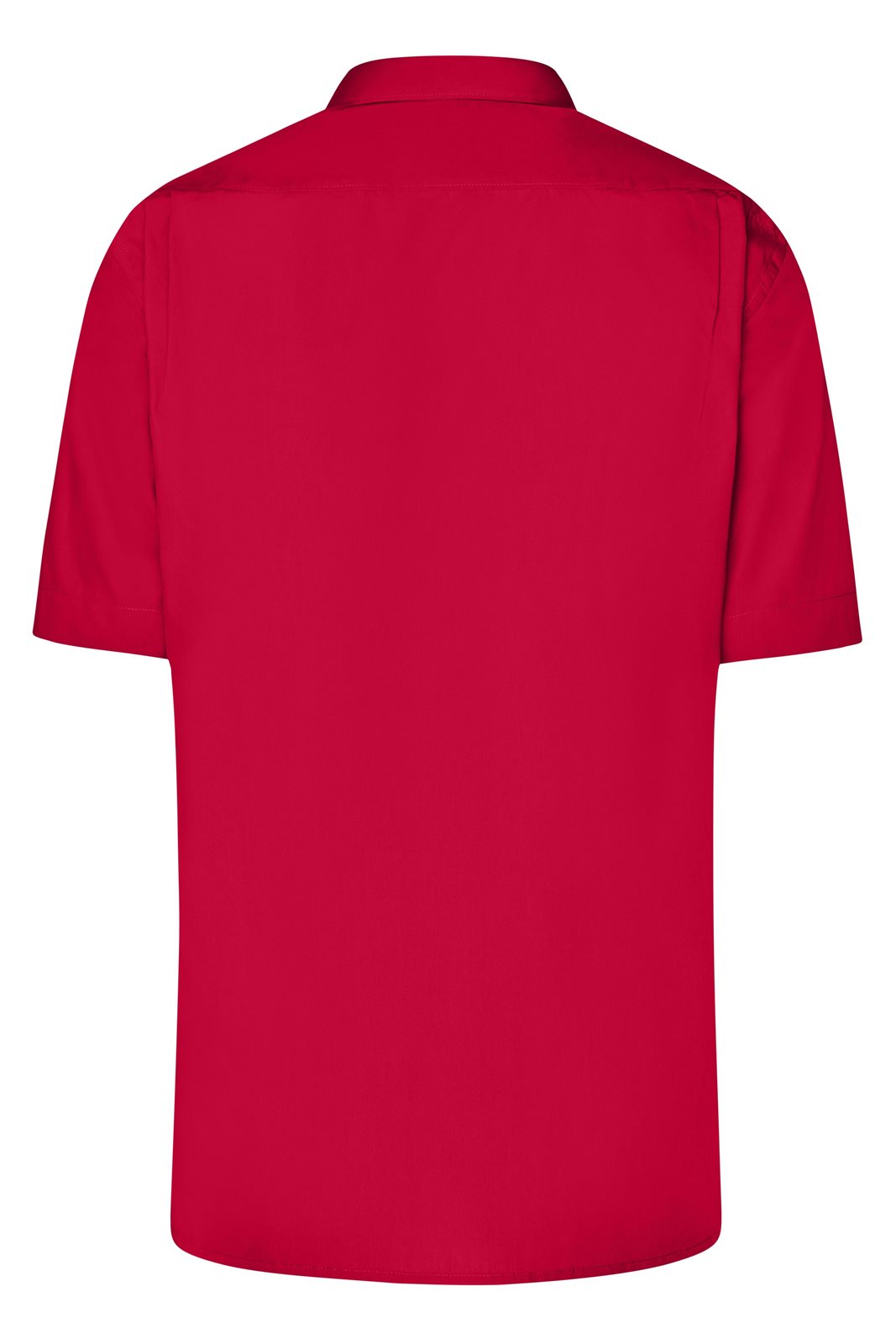 Hemd Herren Rot – Men's Business Shirt Short-Sleeved, Detailansicht