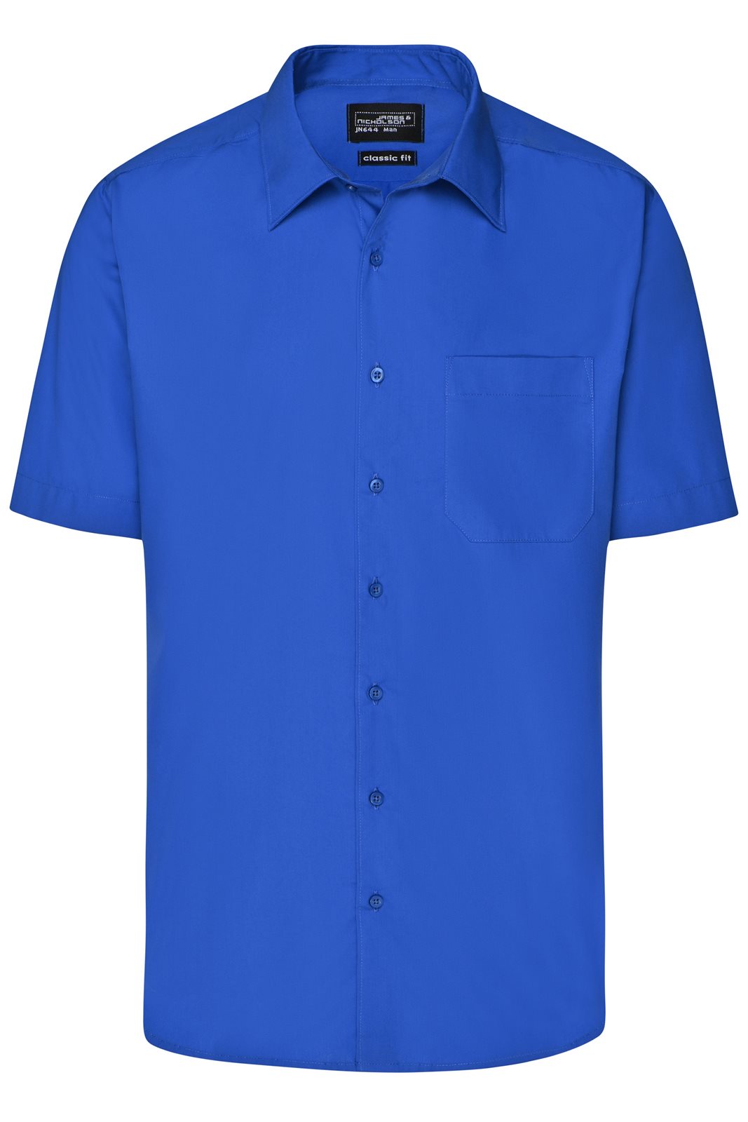 Hemd Herren Blau – Men's Business Shirt Short-Sleeved