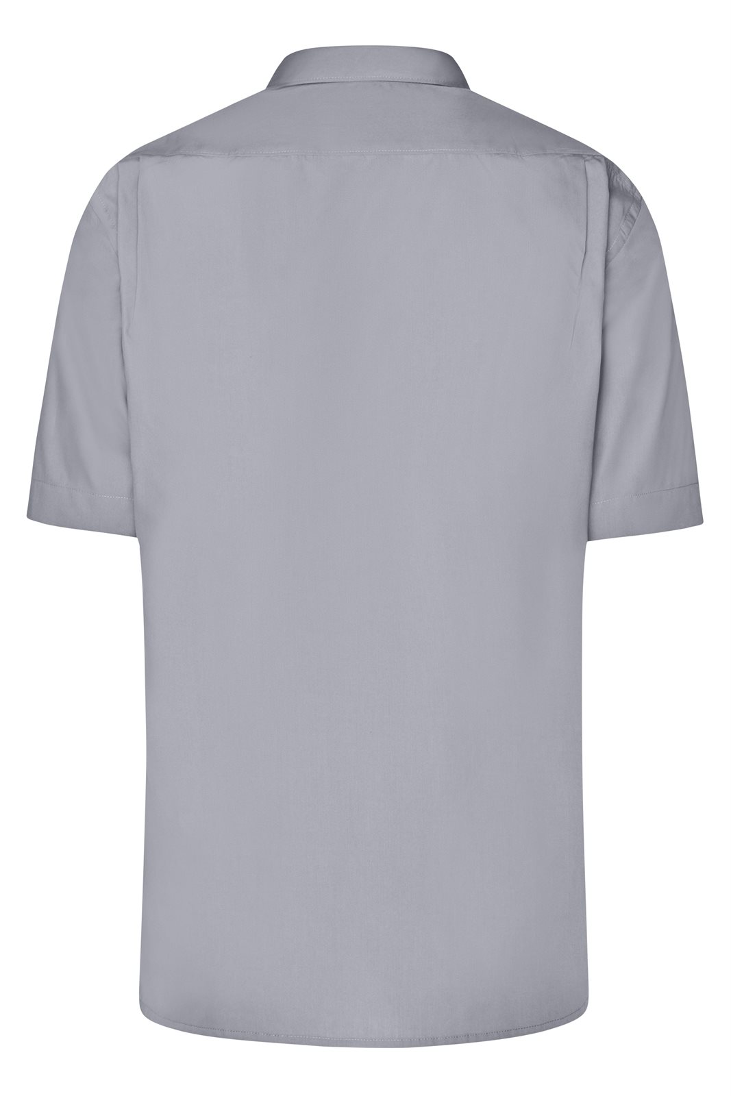 Hemd Herren Grau – Men's Business Shirt Short-Sleeved, Detailansicht