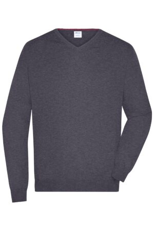 Pullover Herren Grau/Schwarz – Men's V-Neck Pullover