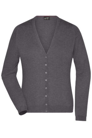 Pullover Damen Grau/Schwarz – Ladies' V-Neck Cardigan