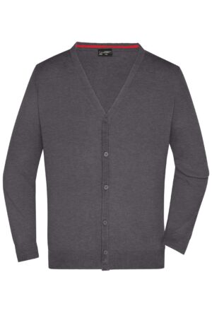 Pullover Herren Grau/Schwarz – Men's V-Neck Cardigan
