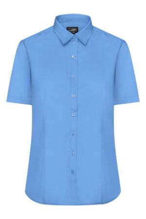 Hemd Damen Blau – Ladies' Shirt Short-Sleeved Poplin