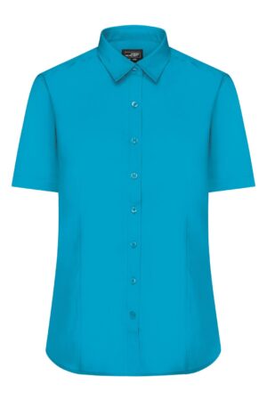 Hemd Damen Blau – Ladies' Shirt Short-Sleeved Poplin