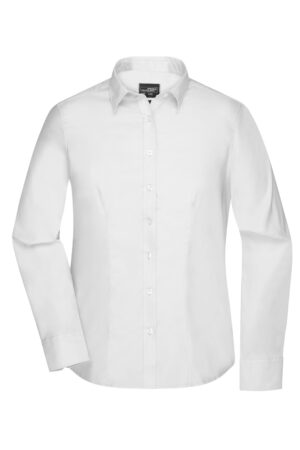 Hemd Damen Schwarz – Ladies' Shirt Long-Sleeved Micro-Twill