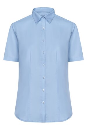 Hemd Damen Schwarz – Ladies' Shirt Short-Sleeved Micro-Twill