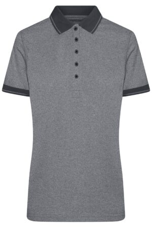 Poloshirt Damen Schwarz – Ladies' Heather Polo
