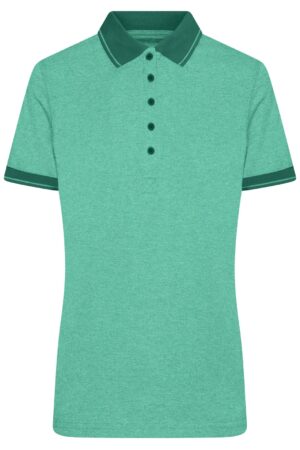 Poloshirt Damen Schwarz – Ladies' Heather Polo