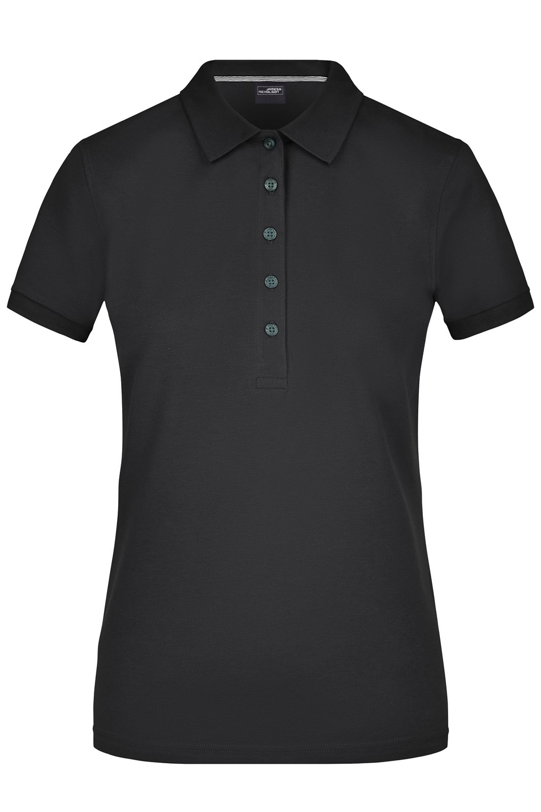 Poloshirt Damen Schwarz – Ladies' Pima Polo