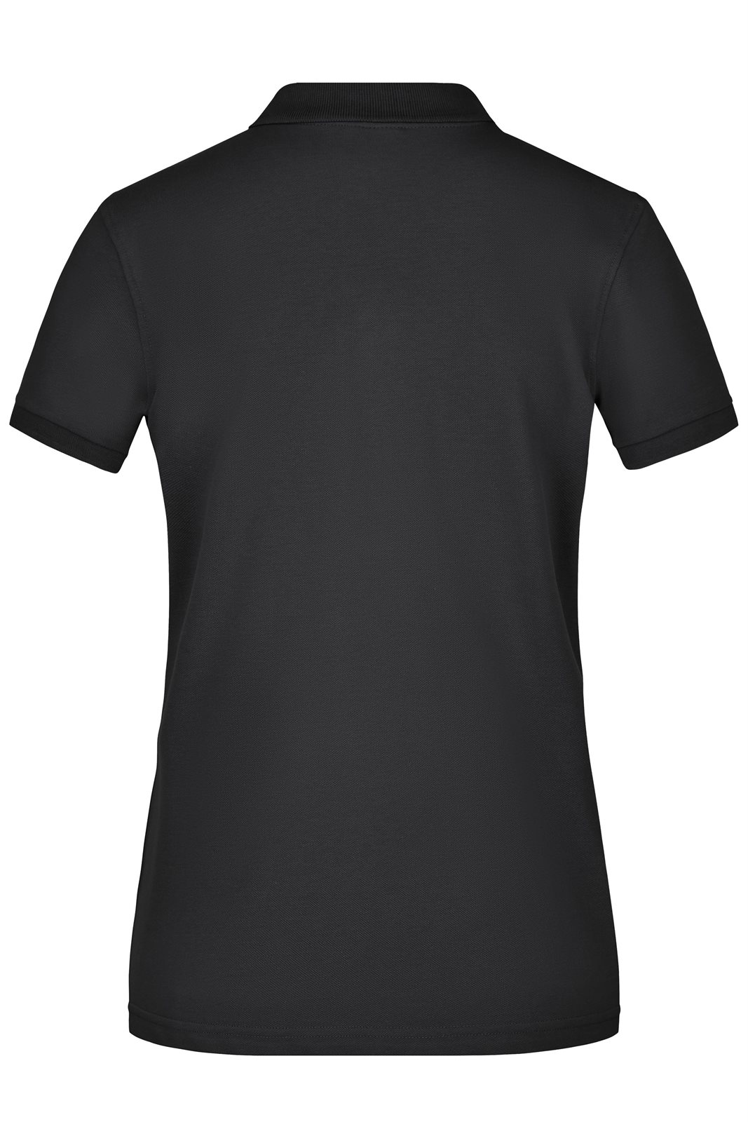 Poloshirt Damen Schwarz – Ladies' Pima Polo, Detailansicht