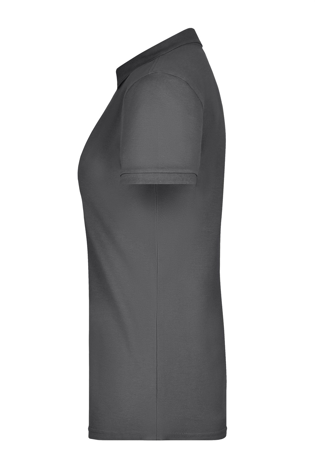 Poloshirt Damen Grau – Ladies' Pima Polo, Detailansicht